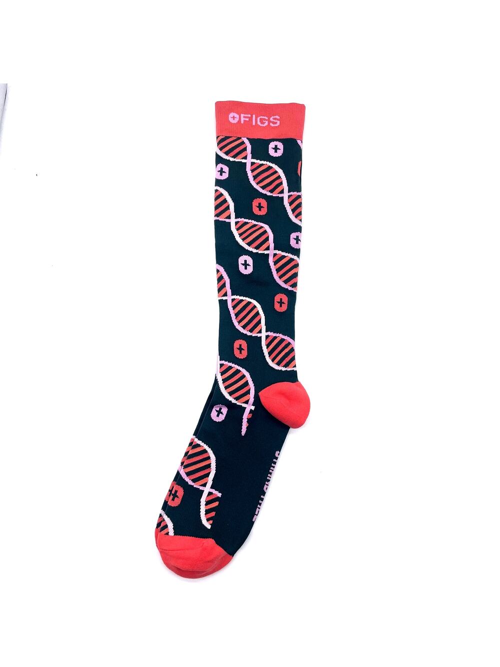 1 Pair FIGS Compression 'DNA' Socks Size Medium